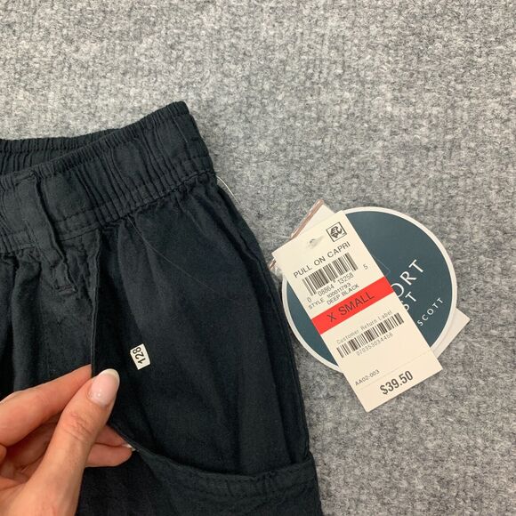 Karen Scott Capri Pants Womens XS Extra Small Comfort Waist Pull On Gaucho *READ - Picture 6 of 12